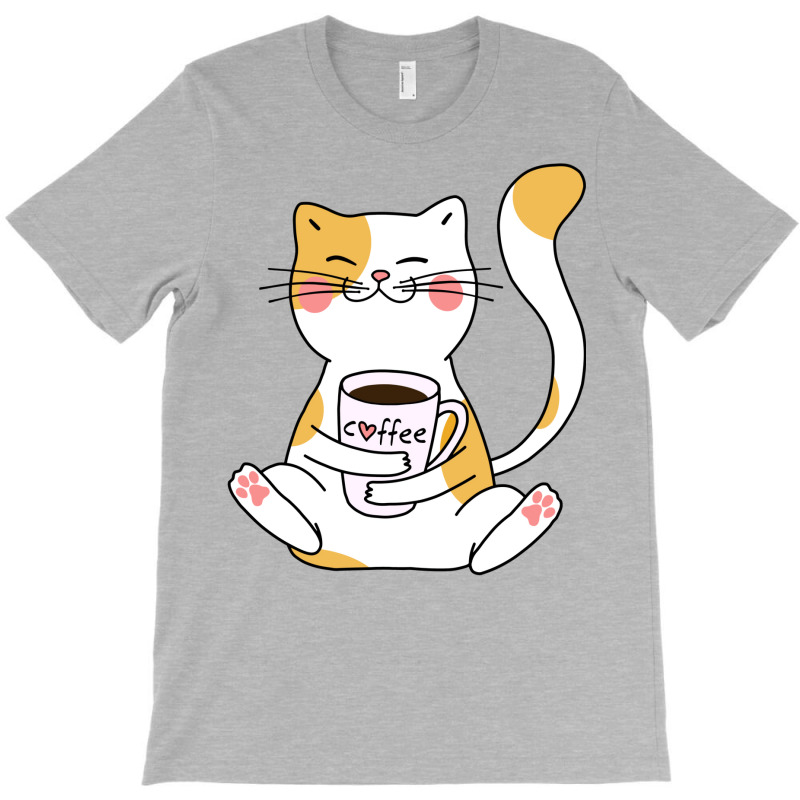 Cat And Coffee T-shirt | Artistshot