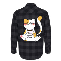 Cat And Coffee Flannel Shirt | Artistshot