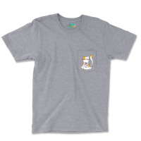 Cat And Coffee Pocket T-shirt | Artistshot