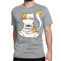 Cat And Coffee Classic T-shirt | Artistshot