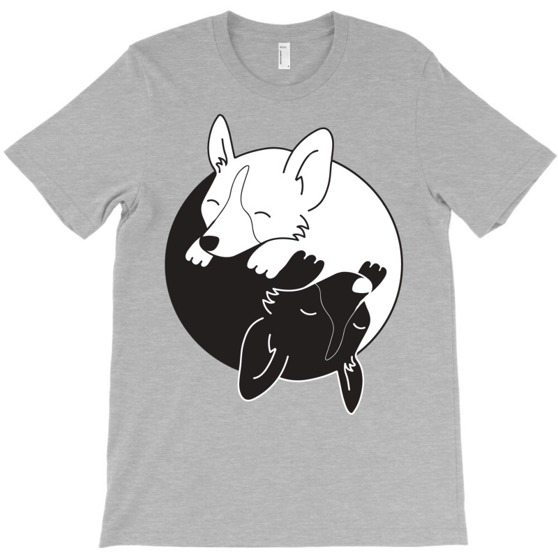 Corgi Dog Yin Yang T-shirt | Artistshot