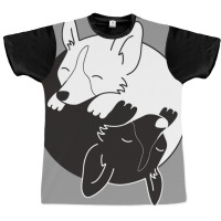 Corgi Dog Yin Yang Graphic T-shirt | Artistshot