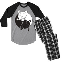 Corgi Dog Yin Yang Men's 3/4 Sleeve Pajama Set | Artistshot