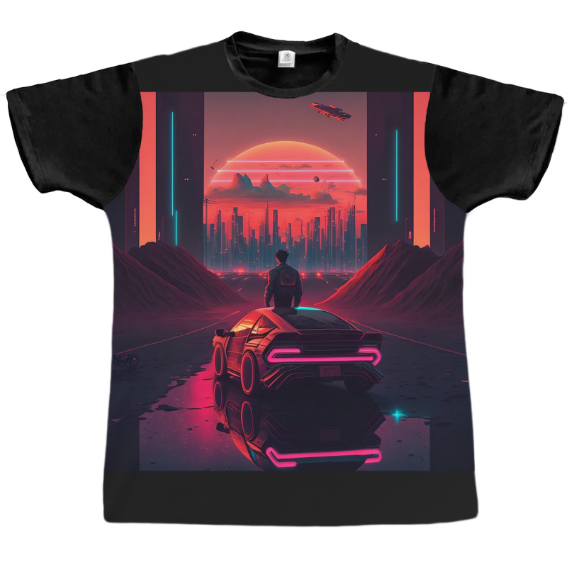 Car Retro Synthwave Graphic T-shirt by Agus Creative | Artistshot