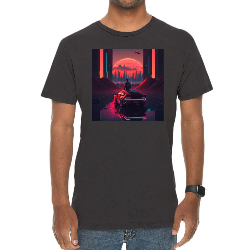 Car Retro Synthwave Vintage T-Shirt by Agus Creative | Artistshot