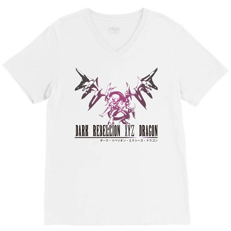 Dark Rebellion Xyz Dragon In Final Fantasy Style V-neck Tee | Artistshot