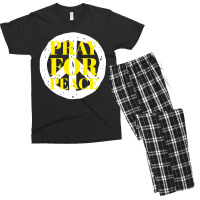 Pray For Peace Men's T-shirt Pajama Set | Artistshot