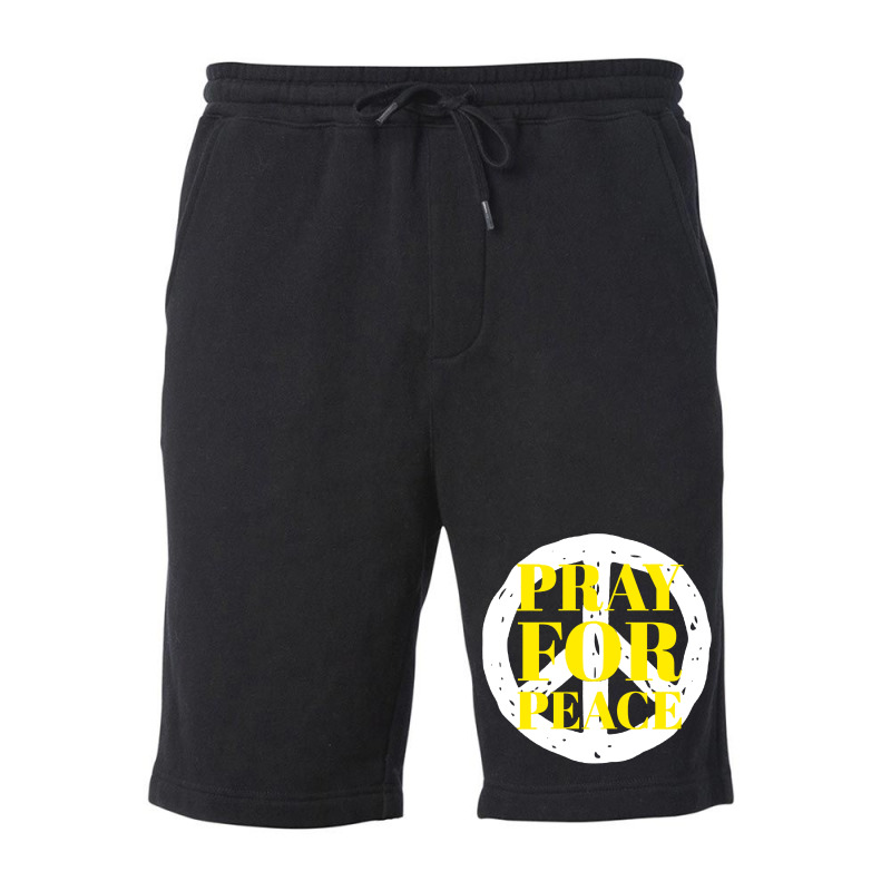 Pray For Peace Fleece Short | Artistshot