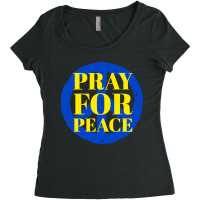 Pray For Peace Women's Triblend Scoop T-shirt | Artistshot