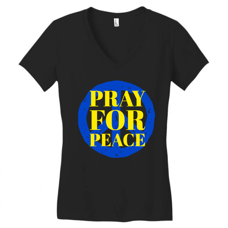 Pray For Peace Women's V-neck T-shirt | Artistshot