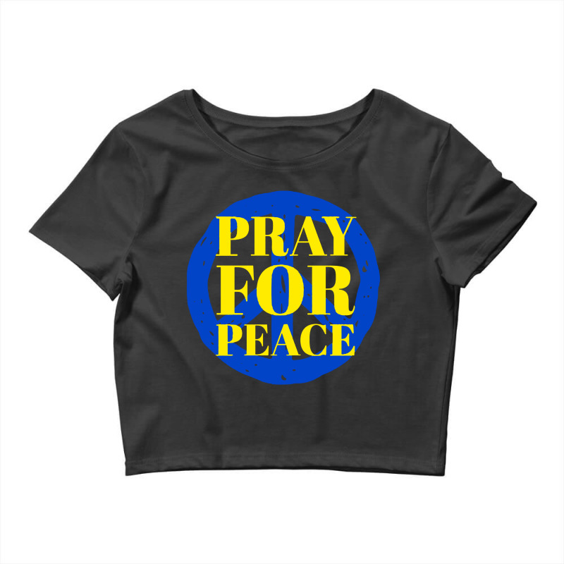 Pray For Peace Crop Top | Artistshot