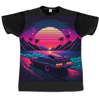 Car Retro Synthwave Graphic T-shirt | Artistshot