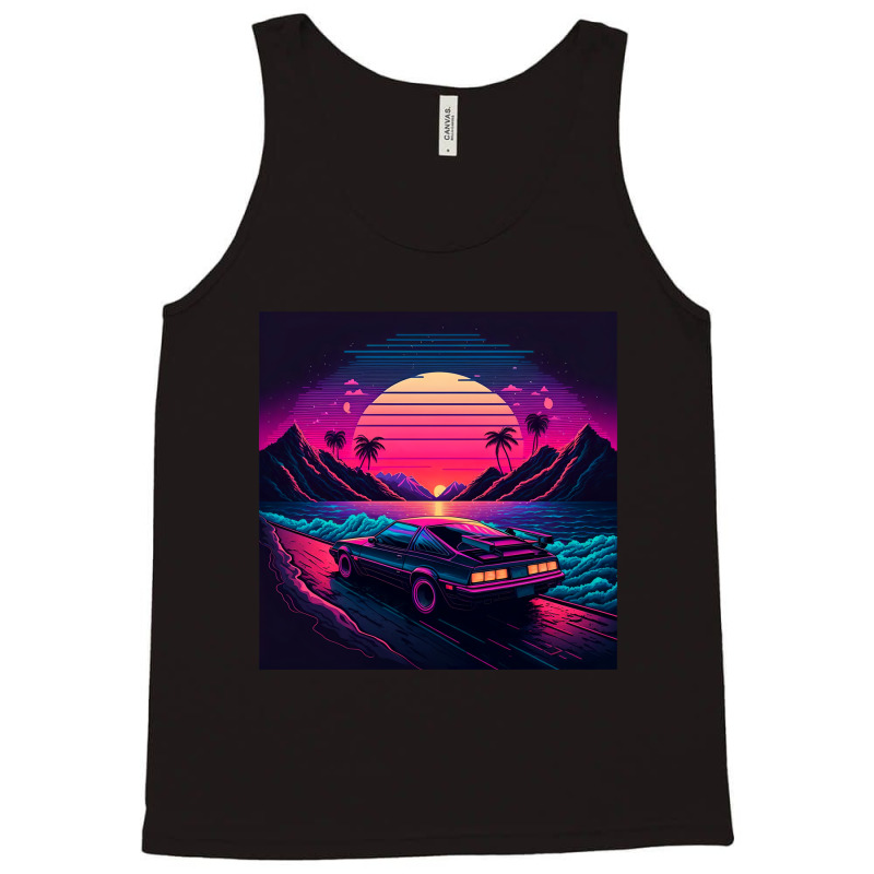 Car Retro Synthwave Tank Top by Agus Creative | Artistshot