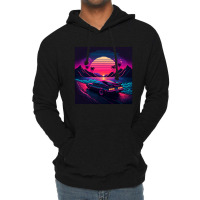 Car Retro Synthwave Lightweight Hoodie | Artistshot