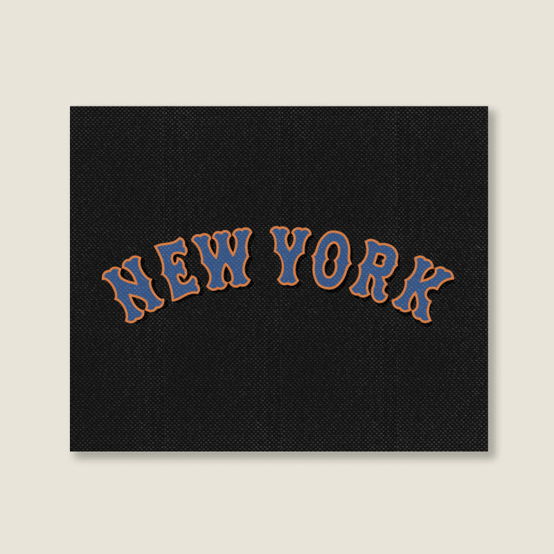 Supersale New York Fans Art Landscape Canvas Print | Artistshot