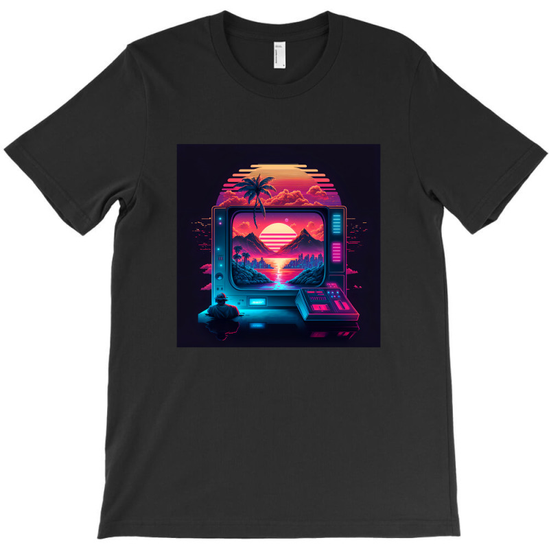 Gaming Retro Synthwave T-Shirt by Agus Creative | Artistshot