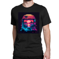 Gaming Retro Synthwave Classic T-shirt | Artistshot