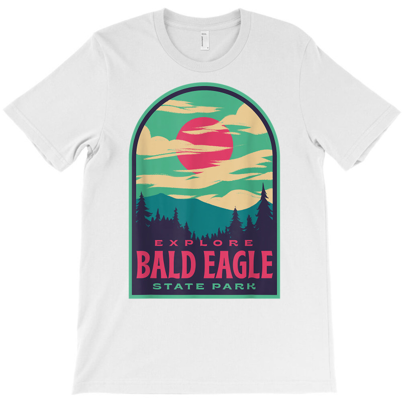 Bald Eagle State Park Retro Sunset T Shirt T-shirt | Artistshot