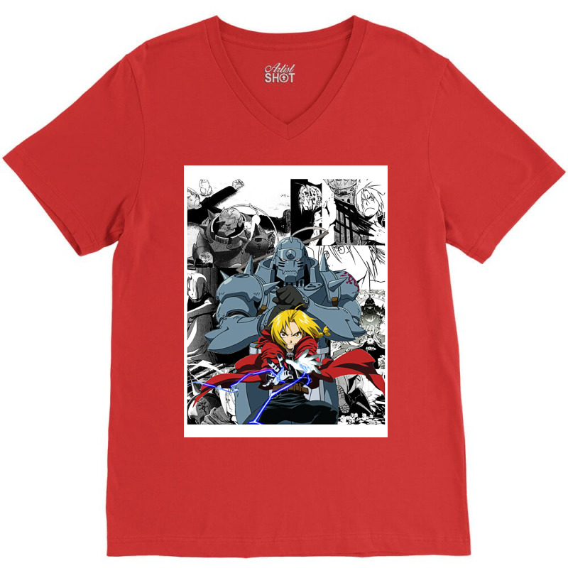 Fma  Edward And Alphonse  Manga Grouping V-Neck Tee by milonebelousn | Artistshot