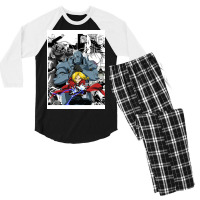 Fma  Edward And Alphonse  Manga Grouping Men's 3/4 Sleeve Pajama Set | Artistshot