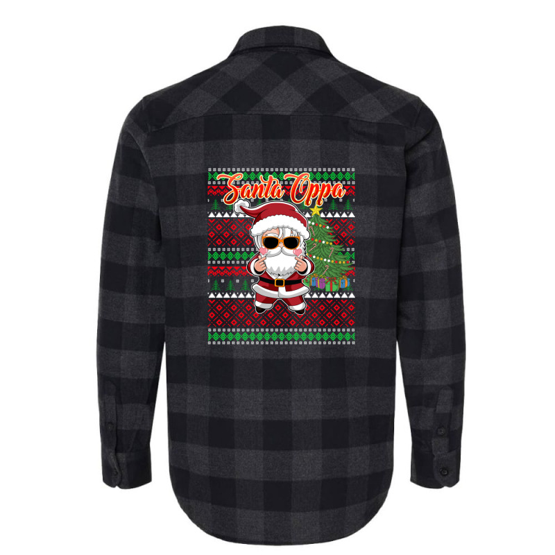 Christmas Kpop Santa Oppa K Pop Flannel Shirt by DustinLeeDavis | Artistshot