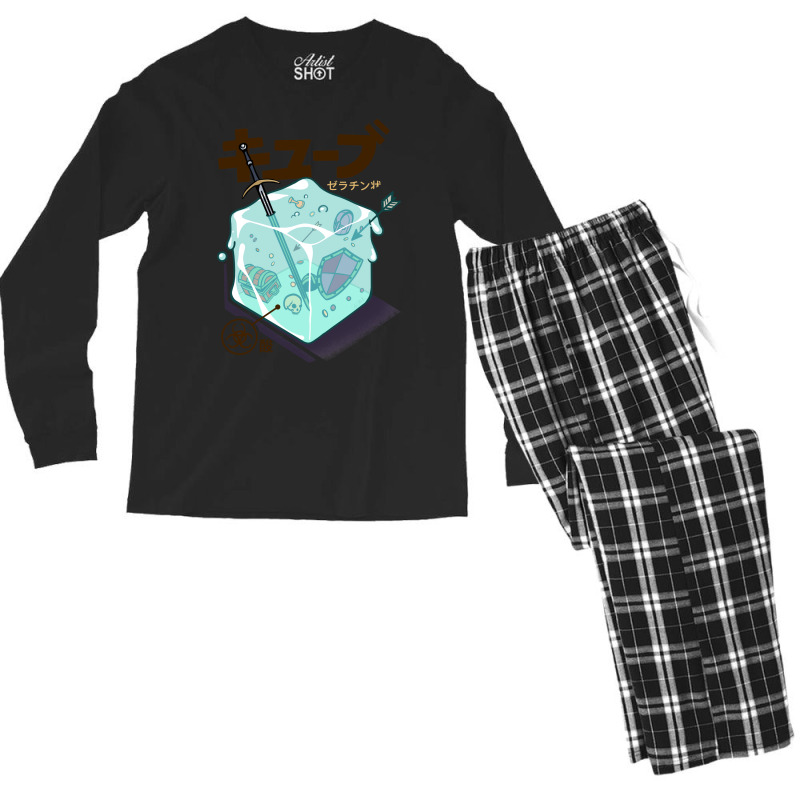 Gelatinous Cube Men's Long Sleeve Pajama Set | Artistshot