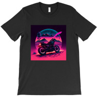 Motorcycle Retro Synthwave T-shirt | Artistshot