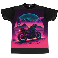 Motorcycle Retro Synthwave Graphic T-shirt | Artistshot