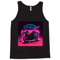 Motorcycle Retro Synthwave Tank Top | Artistshot