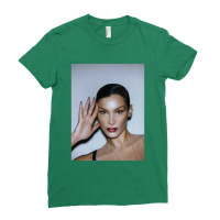 Bella Hadid Headshot Ladies Fitted T-shirt | Artistshot