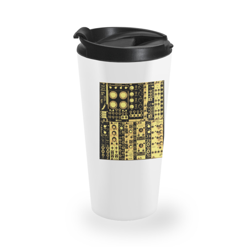 Eurorack Modular Synthesizer (yellow) Travel Mug | Artistshot