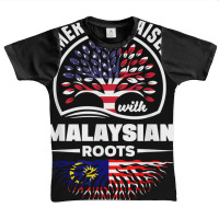 American Raised With Malaysian Roots Malaysia Malaysian Flag T Shirt Graphic Youth T-shirt | Artistshot