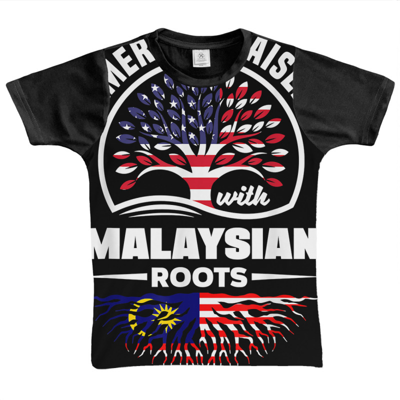 American Raised With Malaysian Roots Malaysia Malaysian Flag T Shirt Graphic Youth T-shirt by polioukhi | Artistshot