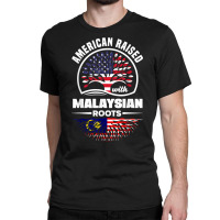 American Raised With Malaysian Roots Malaysia Malaysian Flag T Shirt Classic T-shirt | Artistshot