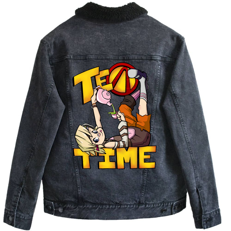 Tea Time Unisex Sherpa-lined Denim Jacket | Artistshot