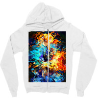 Hot And Cold Body Zipper Hoodie | Artistshot