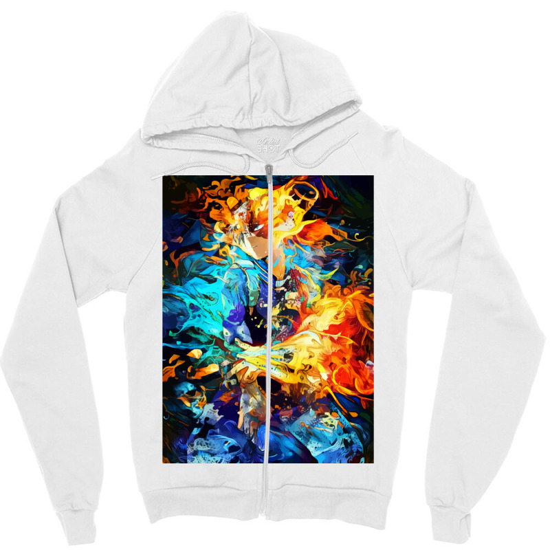 Hot And Cold Body Zipper Hoodie | Artistshot