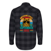 Awesome Since September 1992 30th Birthday 30 Years Old Flannel Shirt | Artistshot