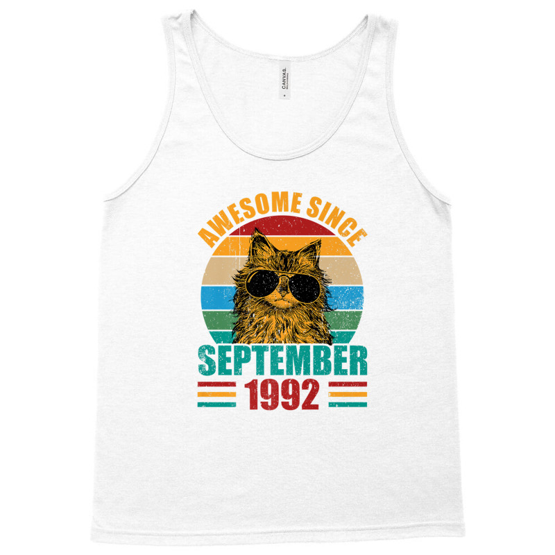 Awesome Since September 1992 30th Birthday 30 Years Old Tank Top | Artistshot