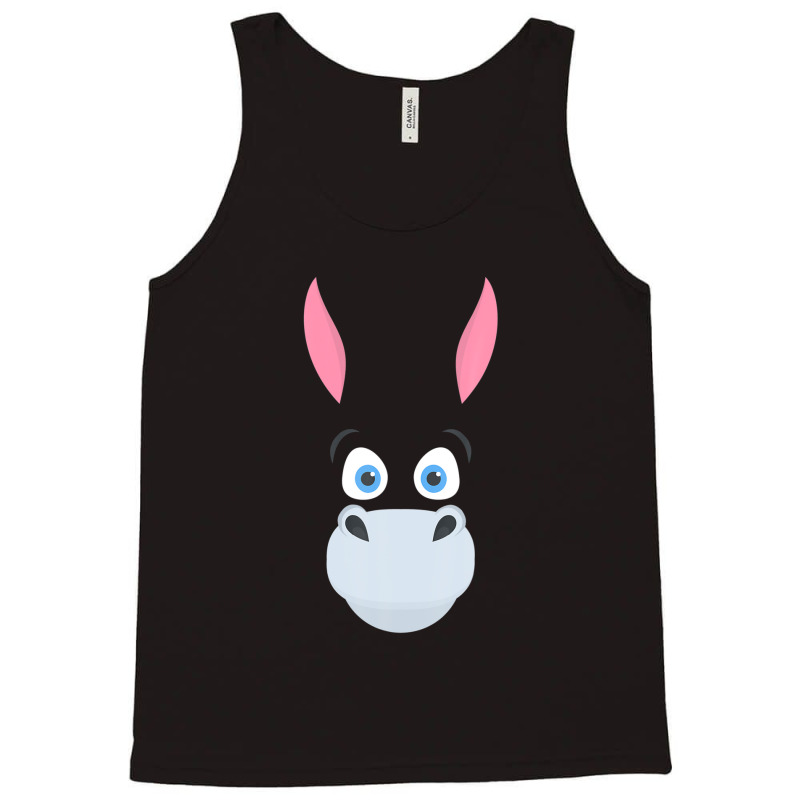 Cute Donkey Face Family Matching Group Donkeys Lover Squad Tank Top | Artistshot