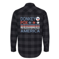 Donkey Pox The Disease Destroying America Funny Anti Biden Flannel Shirt | Artistshot