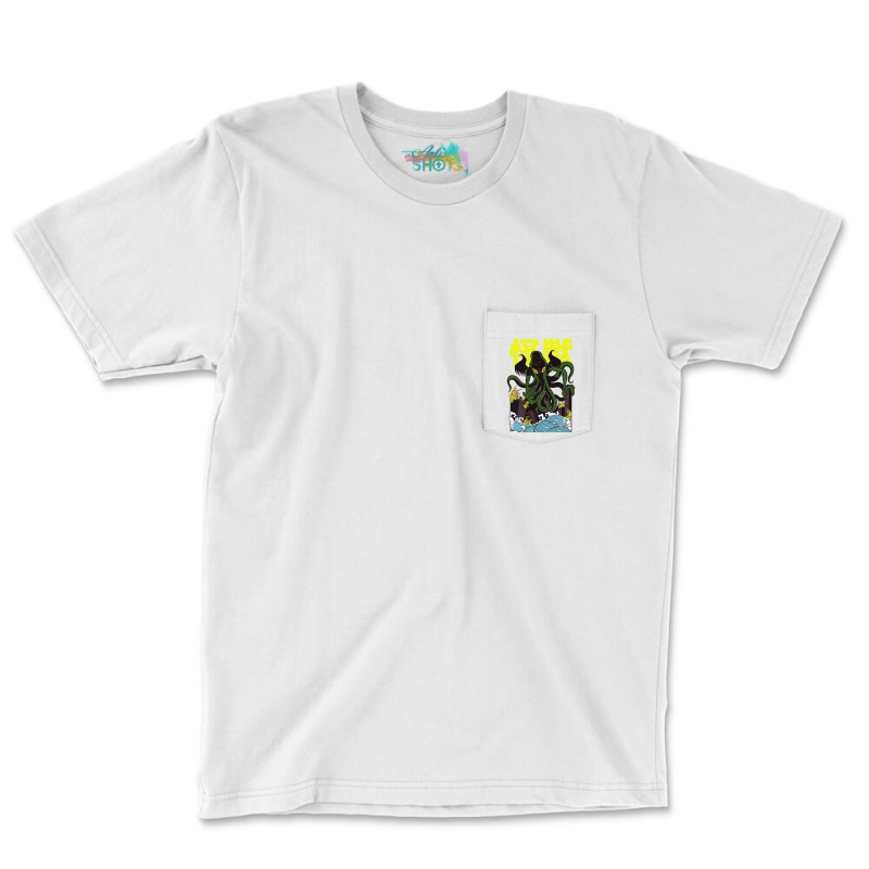 Japanese Cthulhu Pocket T-shirt | Artistshot