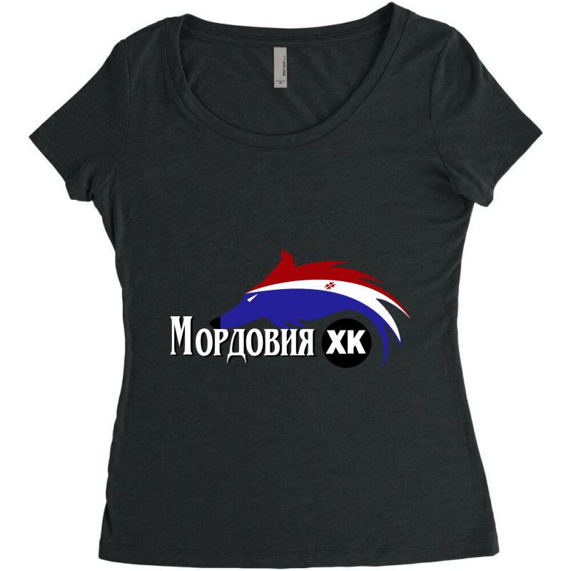 Mordovia-saransk-merch Women's Triblend Scoop T-shirt by stepshop | Artistshot