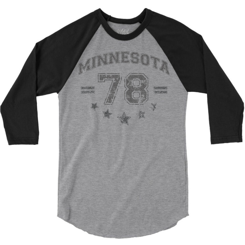 Minnesota 78 3/4 Sleeve Shirt | Artistshot