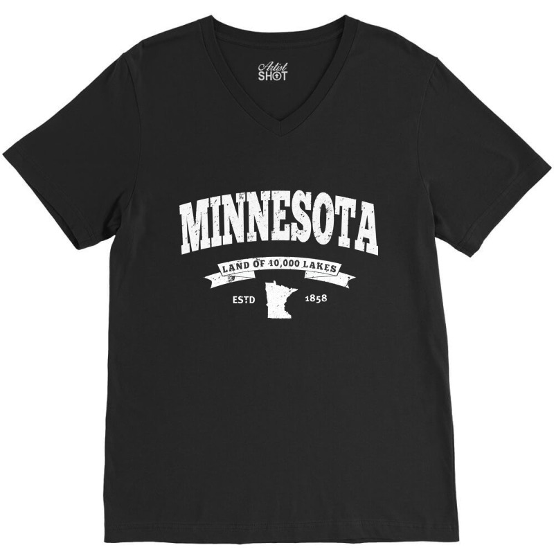 Minnesota Hoodie. Vintage Minnesota V-neck Tee | Artistshot