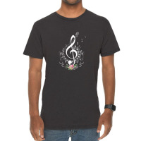 Cut Music Notes Clef Teacher Vintage T-shirt | Artistshot