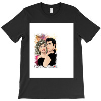 Tribute To Olivia Newtonjohn (and John Travolta) T-shirt | Artistshot