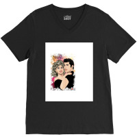 Tribute To Olivia Newtonjohn (and John Travolta) V-neck Tee | Artistshot