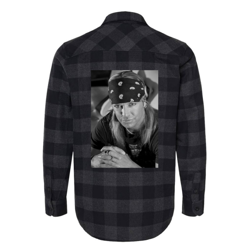 Bret Michaels In Behind Skin Flannel Shirt | Artistshot