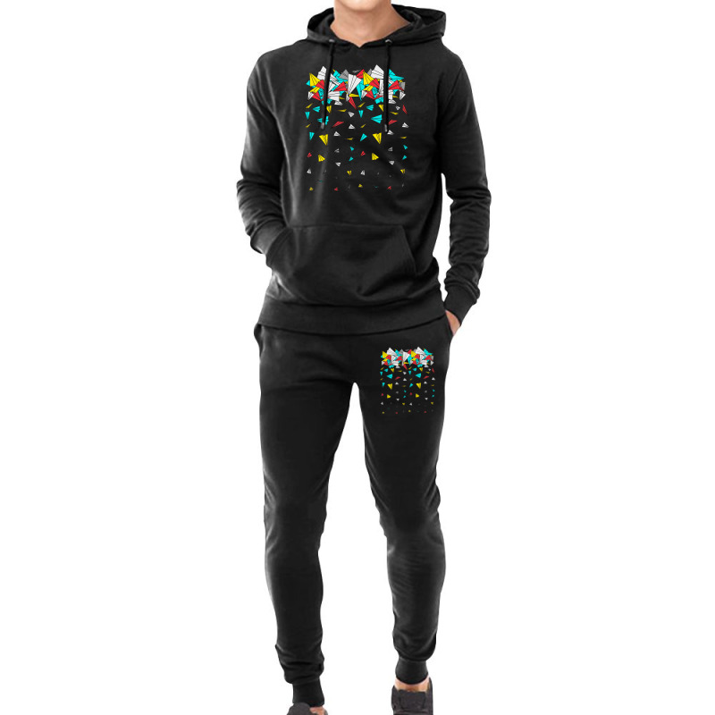 Colorfull Flying Paper Planes Hoodie & Jogger Set | Artistshot